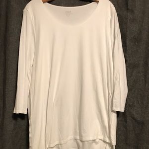 3/4 Sleeve White J. Jill Top